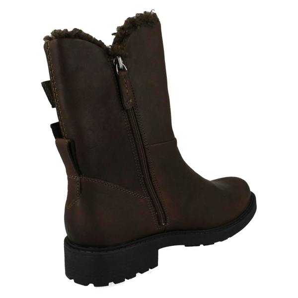 Clarks Ladies Clarks Warmlined Ankle Boots Orinoco2 Buckle