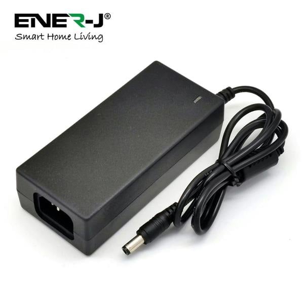 ENER-J 24V 2A Plastic Plug & Play Power Adapter with UK Plug for LEDs