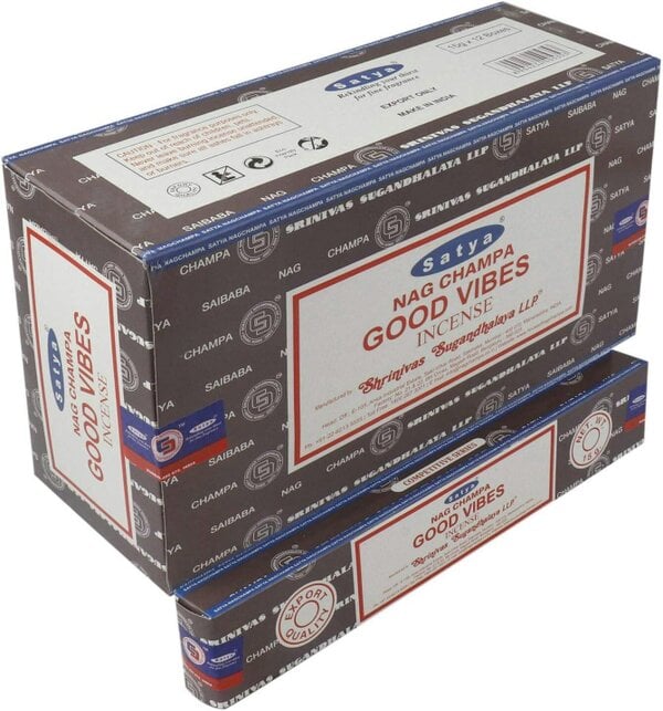 Satya Good Vibes Incense Sticks, 12 x 15g Packs
