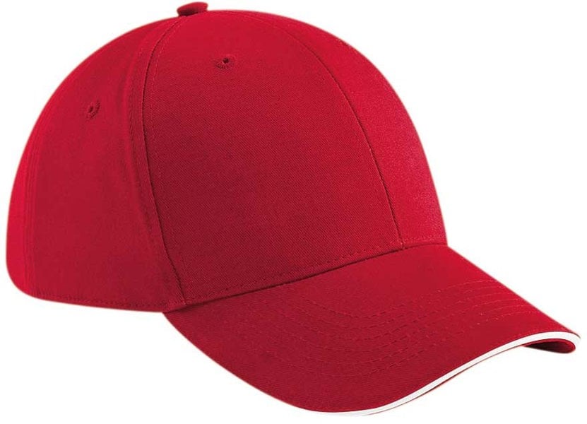 Beechfield Adult Beechfield OSFA Sandwich Peak Cap {BC020}