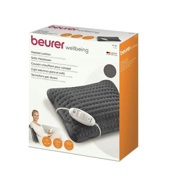 Beurer HK48 Cosy Heated Electric Cushion - Grey