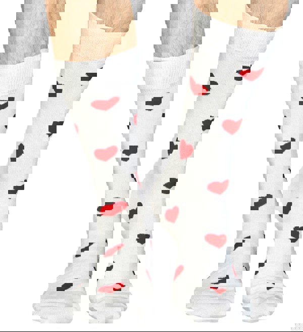 Happy Socks - Heart Socks, White - Boxers - and - Briefs.net