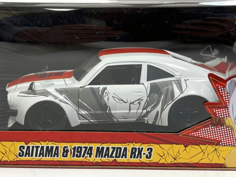 Jada One Punch Man Saitama & 1974 Mazda RX 3 1:24 Scale Jada 253255058