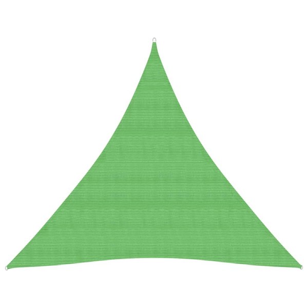 Berkfield Sunshade Sail 160 g/m�__ Light Green 4x4x4 m HDPE