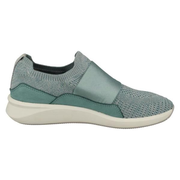 Clarks Ladies Clarks Elasticated Strap Detailed Trainers Un Rio Knit