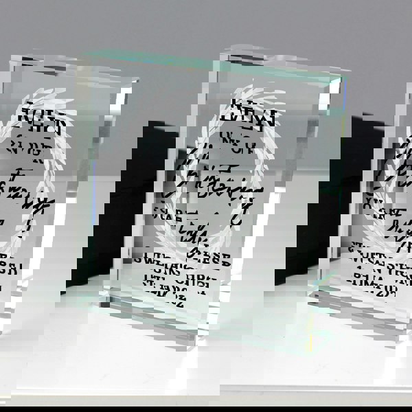 Personalised Memento Company Personalised 'Truly Blessed' Crystal Token