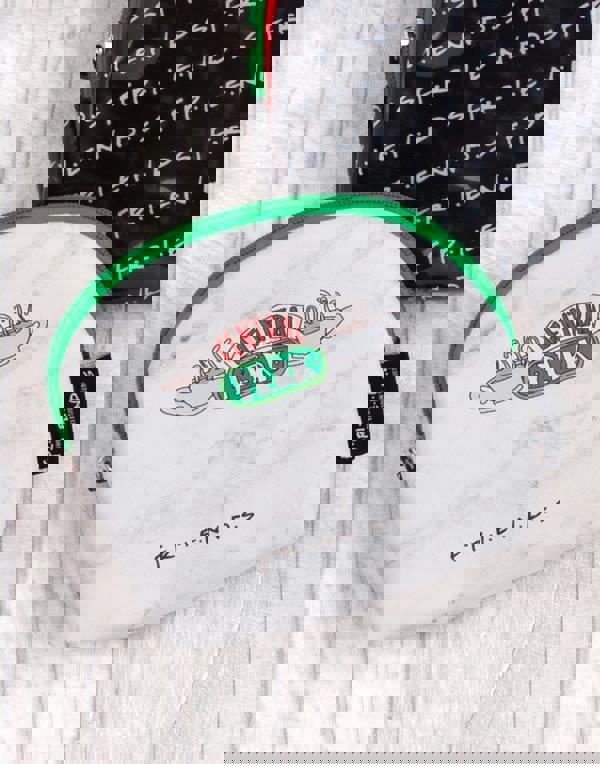 Friends Womens Black Logo Central Perk Graphic Makeup Bag (One Size)