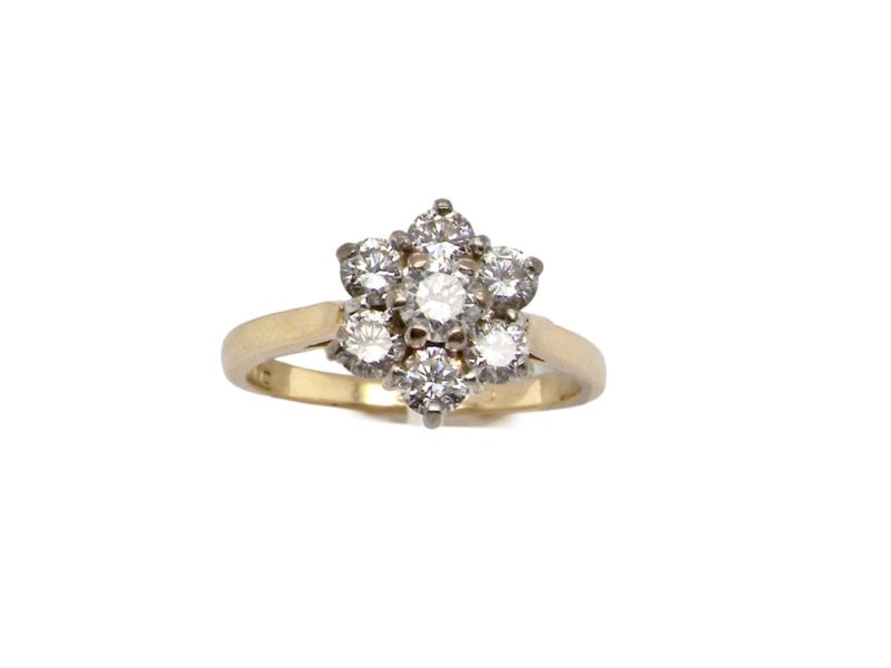 diamond cluster ring