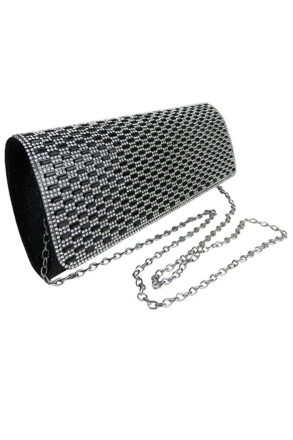 Paulo Due Diamante Tube Clutch Bag