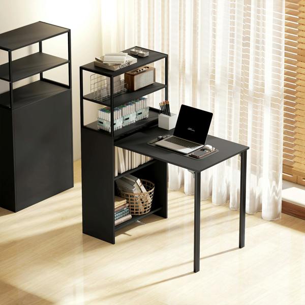 Desk with Shelves
