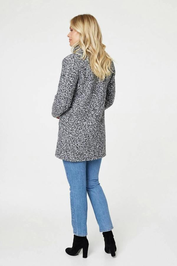 Black And White | Double Breasted Teddy Coat