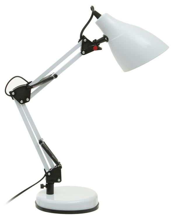 Finley White Adjustable Desk Lamp