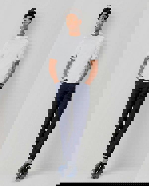 Oliver Sweeney Palmela Mens Crew Neck T-Shirt - White - CHO - Designer Mens Short Sleeve T-Shirts & Tops