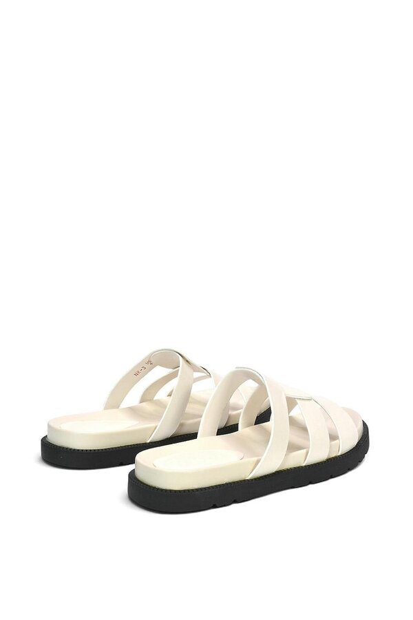 XY LONDON Flat Slider Sandals With Comfortable Footbed