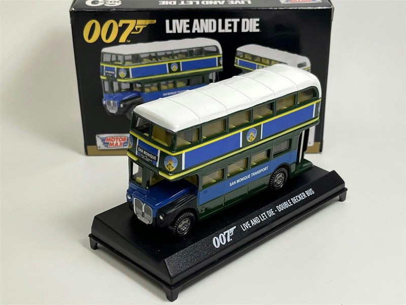 Motormax 007 James Bond Live And Let Die 5 Inch Double Decker Bus Motormax 79846