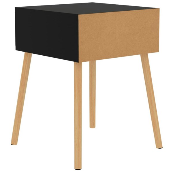 Berkfield Bedside Cabinet High Gloss Black 40x40x56 cm Engineered Wood