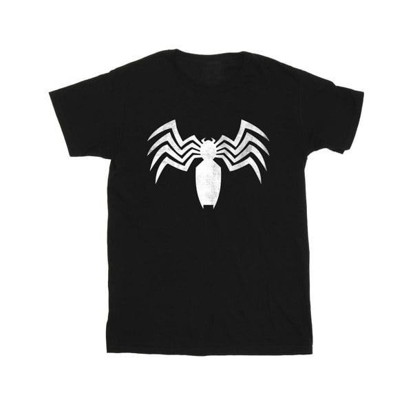 Marvel Mens Venom Spider Logo Emblem T-Shirt - Black