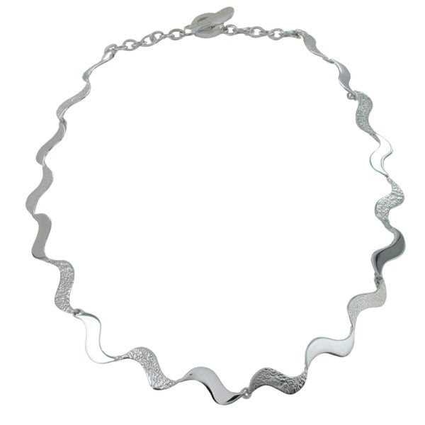 Textured Wave Necklace - Reeves & Reeves