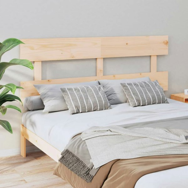Berkfield Bed Headboard 154x3x81 cm Solid Wood Pine