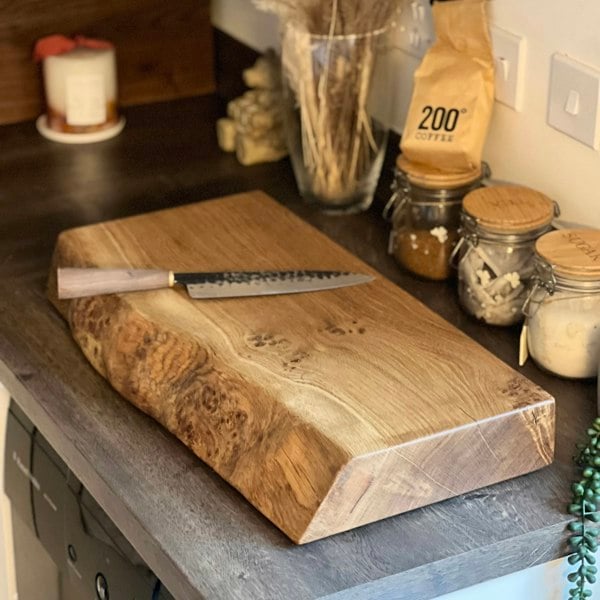 Giraffes & Craftz XXL Thick Oak Live Edge James Martin Style Chopping Board