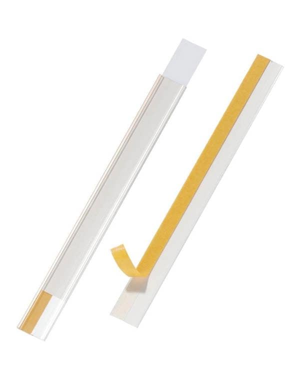 Durable SCANFIX Self-Adhesive EPOS Ticket Strip Holder | 5 Pack | 200 x 20mm