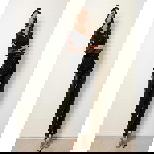 Blue Vanilla Diamante Batwing Blouse