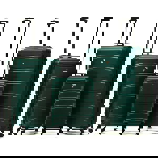 Flight Knight 55x40x20cm Cabin Carry On Luggage with Medium Case and Large Size Check-in Hold Suitcase