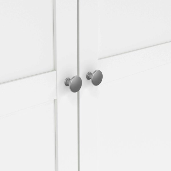 Wyld Haus Cherryfern White Wooden Wardrobe 2 Frame Doors