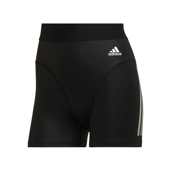 Adidas Womens/Ladies Hyperglam Triple Stripe Tight Shorts - Black