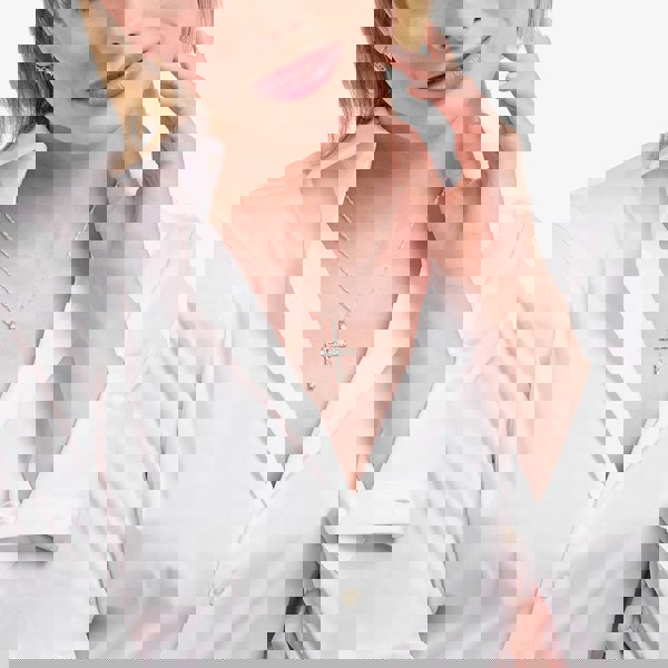 THOMAS SABO Sterling Silver Zirconia Cross Pendant PE939-051-14