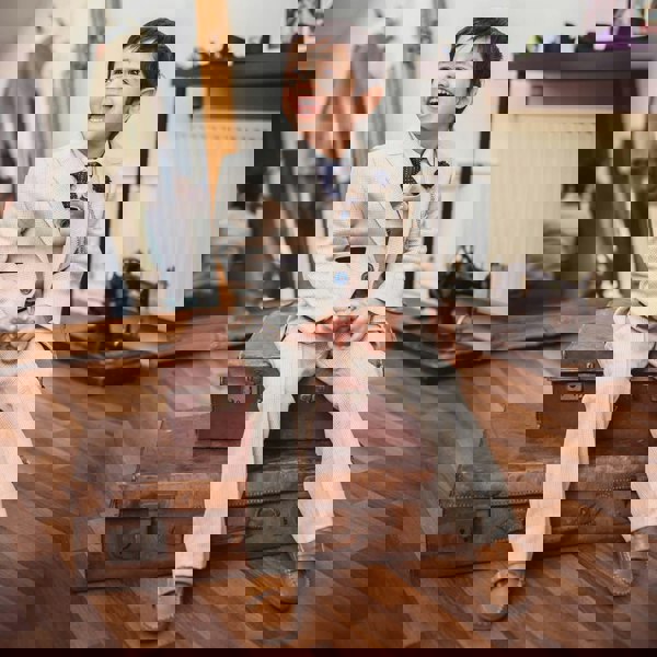 Boy modelling our occasion suit 