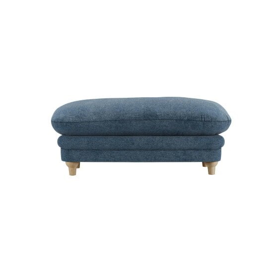 Wyld Haus Bambola Retro Blue Denim Chenille Cushioned Armchair