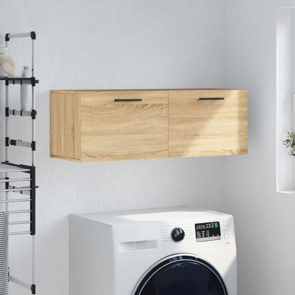 Berkfield Wall Cabinet Sonoma Oak 100x36.5x35 cm Engineered Wood
