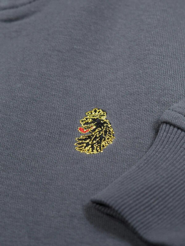 Luke 1977 LUKE1977 Sydney 1/4 Zip Sweatshirt - Charcoal