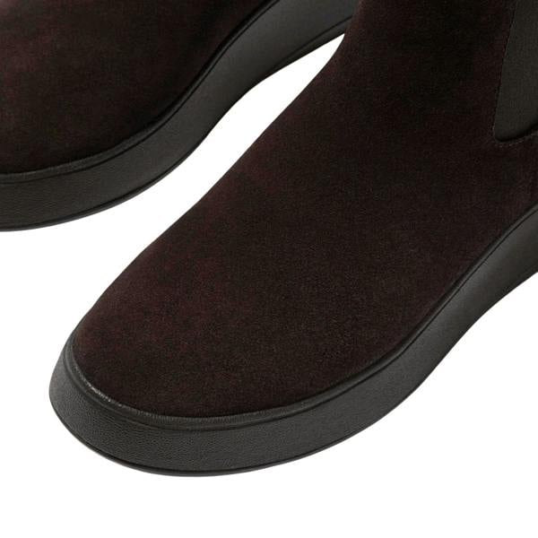 Fit Flop Womens/Ladies F-Mode Suede Flatform Chelsea Boots - Brown - 