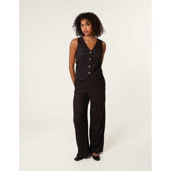 Blue Vanilla Rhinestone Waistcoat & Trouser Set