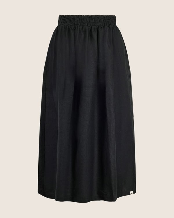 sustainable cotton Joyce Black Midi Skirt - image 2