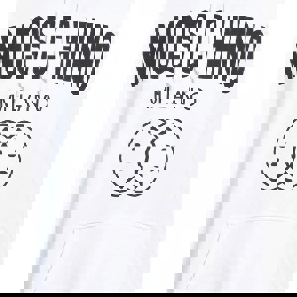 Moschino Milano Double Smiley White Hoodie