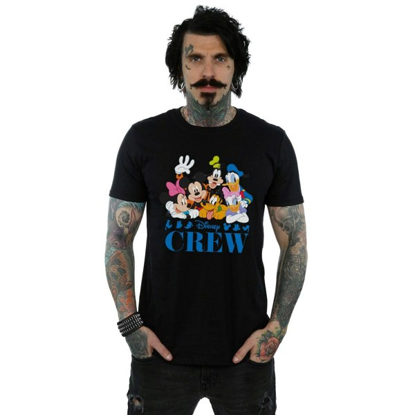 Disney Mens Mickey Mouse Disney Friends T-Shirt - Black