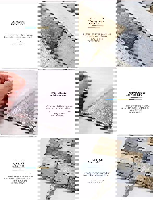 ANYHOUZ 10pcs Vinyl Wall Tile Bricklayer Pattern Textured 3D Waterproof