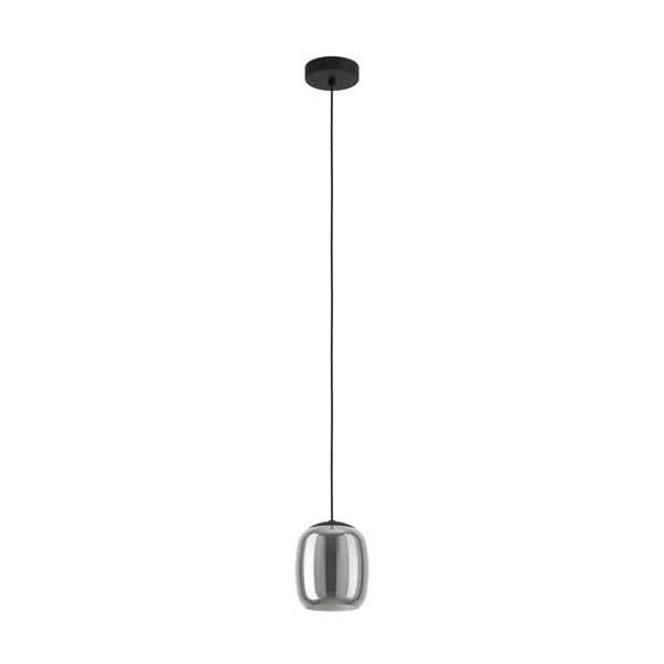 EGLO Ciampino Black Steel And Glass Modern Pendant
