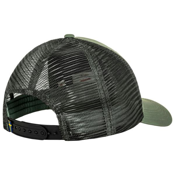 Rear view of 1960 Logo Langtradarkeps cap for Men in Patina Green
