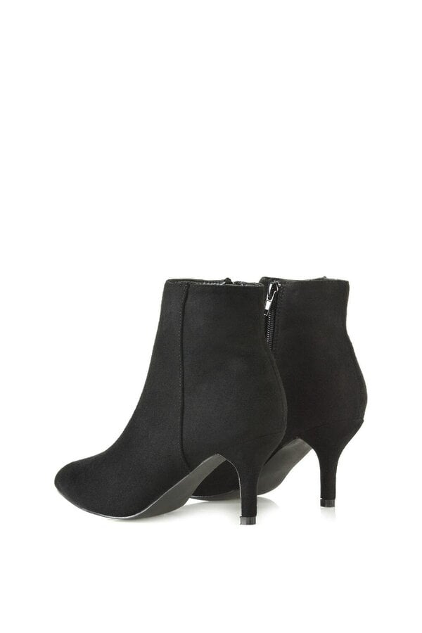 XY LONDON Low Mid Kitten High Heel Stiletto Zip-Up Ankle Boots