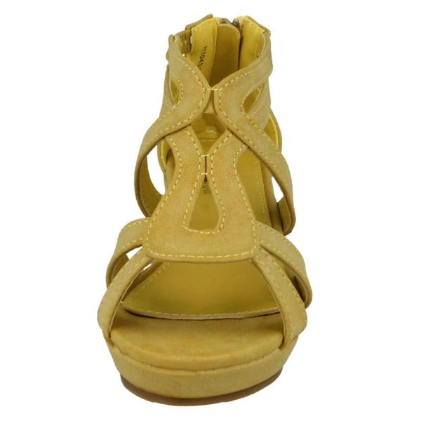 Savannah Girls Savannah Mid Wedge Loop Bar Sandals