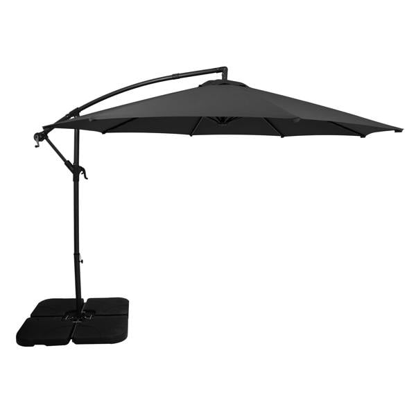 Jardi Cantilever Parasol 3m With Square Base – Grey