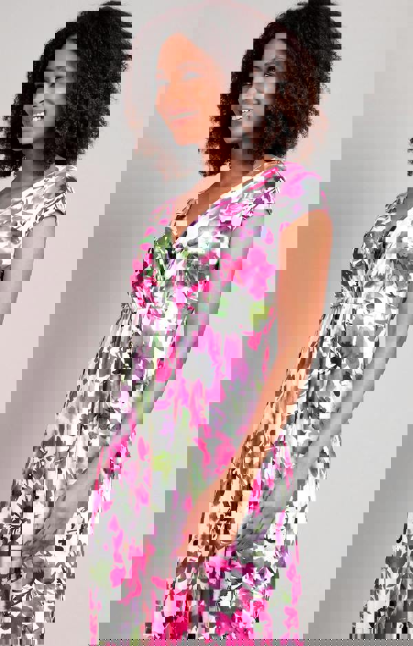 Alie Street London Sophia Maxi Dress - Fuchsia Florals