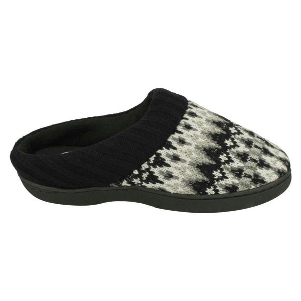 Four Seasons Ladies Four Seasons Knitted Mule Slippers Jane