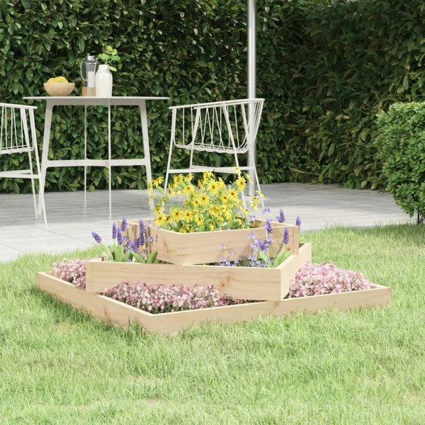 Berkfield Planter 83x83x27 cm Solid Wood Pine
