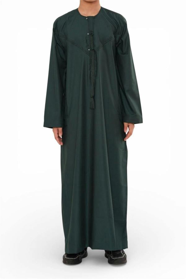 Infinity Leather Kids Boys Eid Moroccan Jubba Robe Djellaba Ramadan Eid Thobe - K-HM11