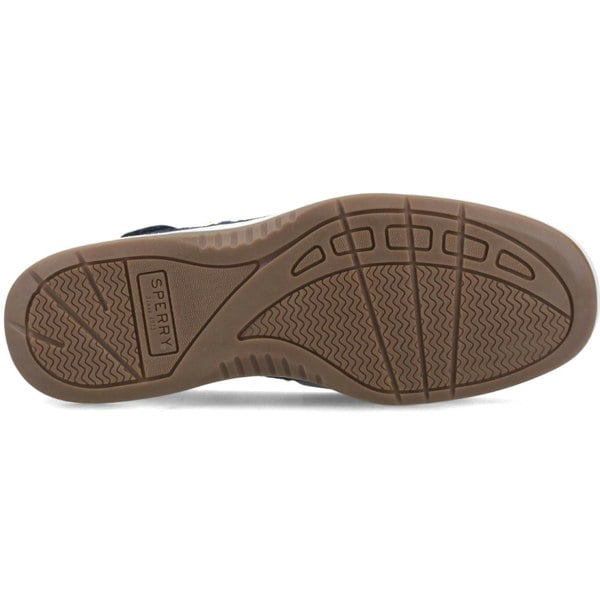 Sperry Angelfish Leather & Cotton Women's Navy Boat Shoes